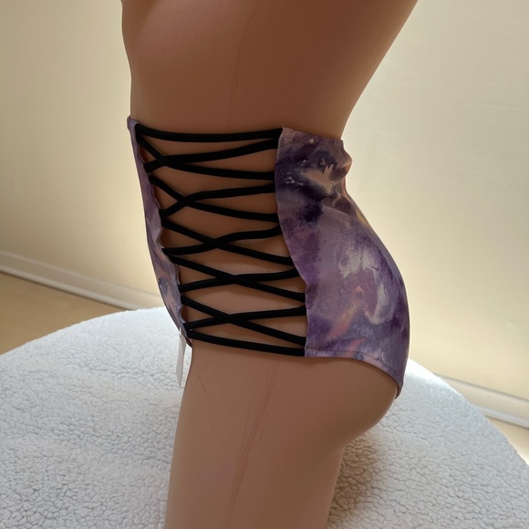 Victoria’s Secret PINK Extra High Rise Strappy Bikini Swim Bottom M - Picture 5 of 6